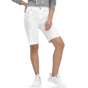 NWT Hue Ultra-Soft Denim High Rise Bermuda Shorts